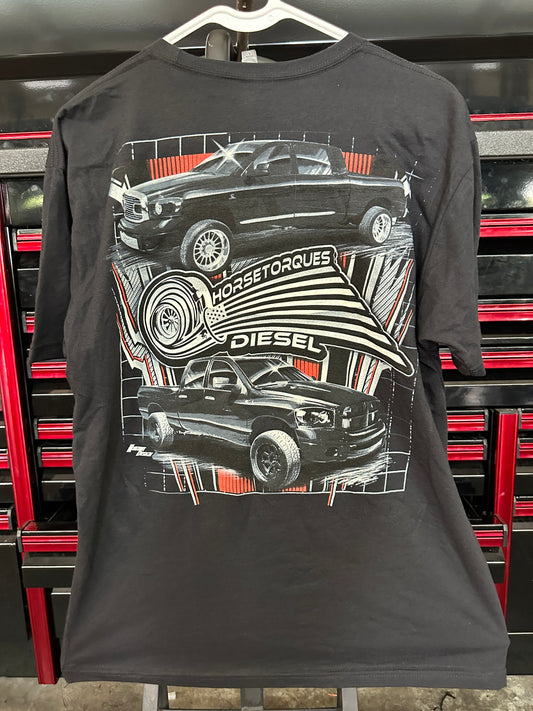 Horsetorques Diesel 2 Truck Short Sleeve T- Shirt